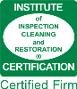 Certified by the Institute of Inspection, Cleaning, and Restoration